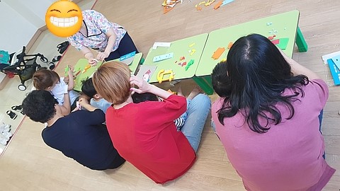 공룡액자만들기(소아낮병동)